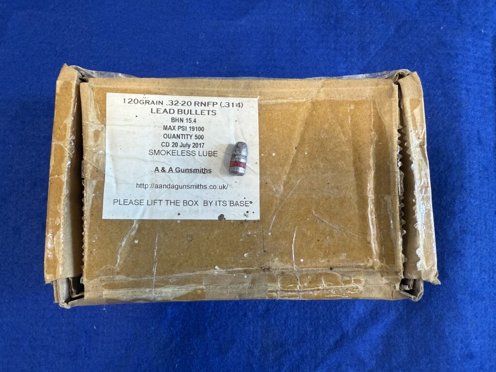 120 grain .32-20 (.314) Lead Bullets
