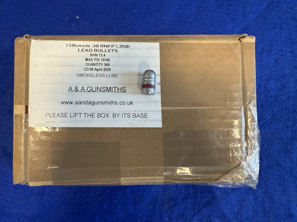 158 Grain .38 RNFP (.358) lead bullets