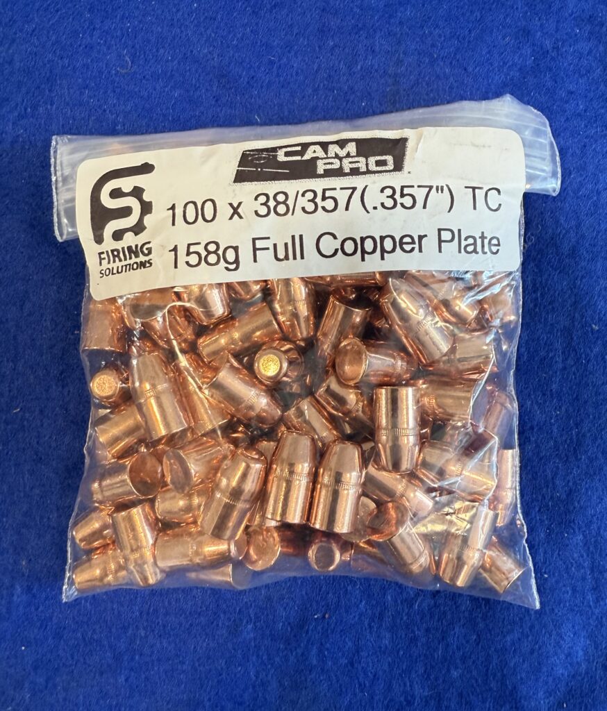 158 Grain 38/357 (.357) Copper bullets