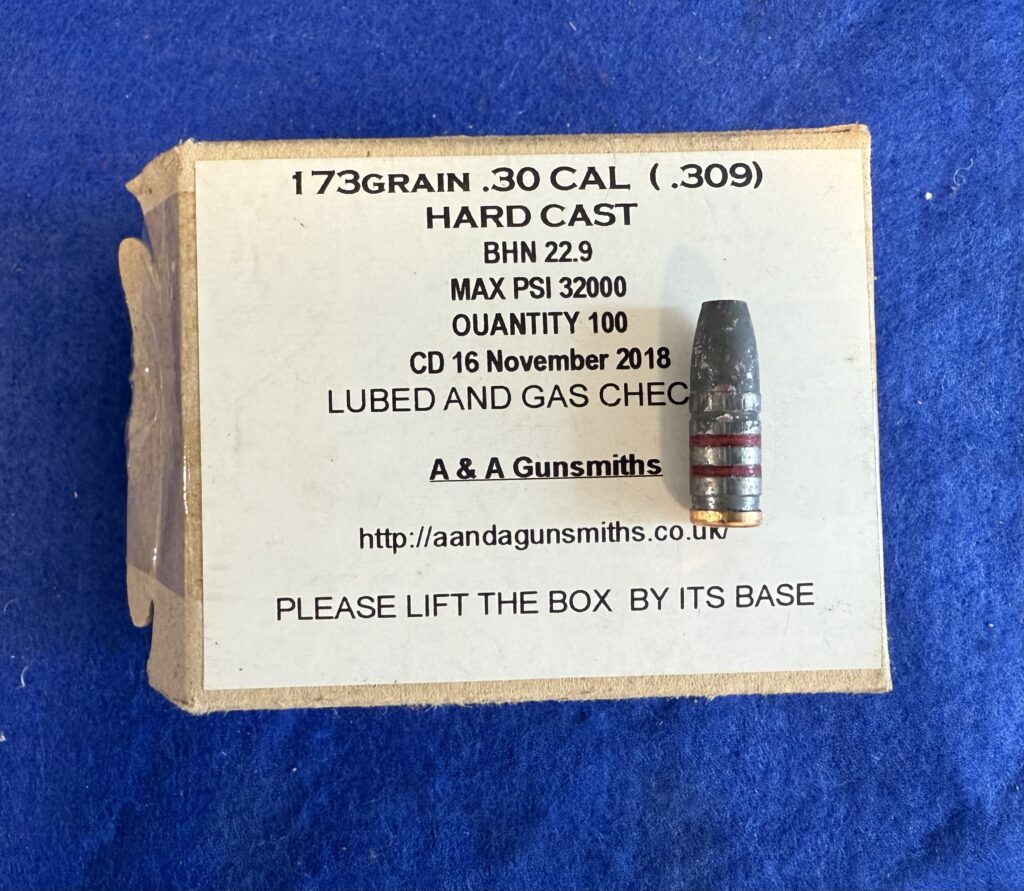 173 Grain .30 cal (.309) Hard Cast Lead Bullets