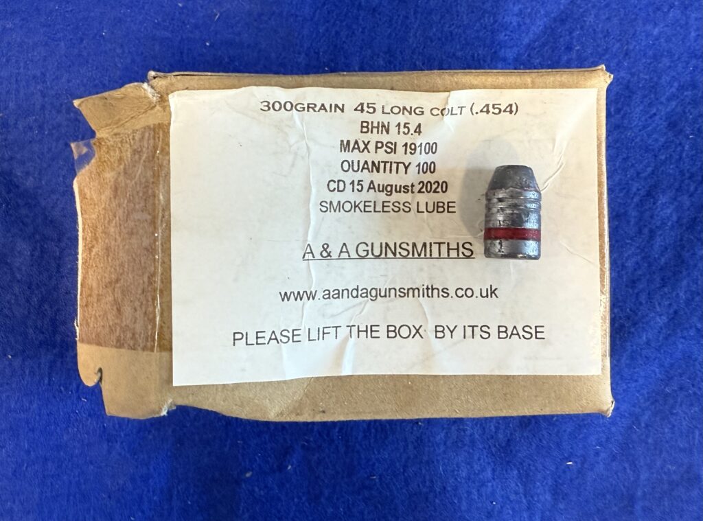 300 Grain .45 Long Colt (.454) Lead Bullets